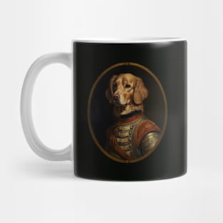 Victorian Noble Golden Retriever - Oil Painting Style Mug